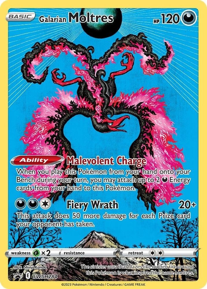 2023 Pokemon SWSH Black Star Promos Galarian Moltres #SWSH284 NM
