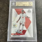 2020-21 Panini Mosaic UEFA Euro Circles White Rookie Bukayo Saka /25 BGS 9.5
