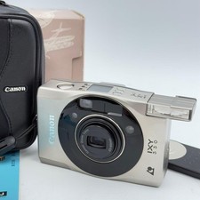 Canon IXY 330 Compact Film Camera Silver Tested with Box and Accessories