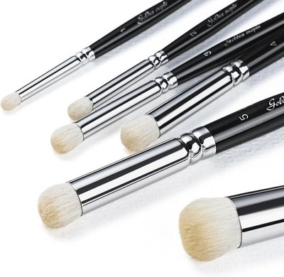 Golden Maple Dry Brush Set for Miniature Painting - 6PC Professional Detail Hobb