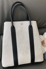 Hermes Garden file37 tote Handbag Vertical version Panda Color