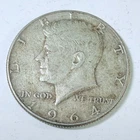 New Listing1964 Kennedy Half Dollar 90% Silver Circulated Coin Free Shipping #8862