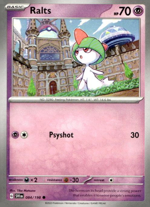 Ralts 084/198 Common Regular SV01: Scarlet & Violet Base Set NM