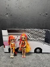 Rainbow High Stage Bus  And 2 Dolls