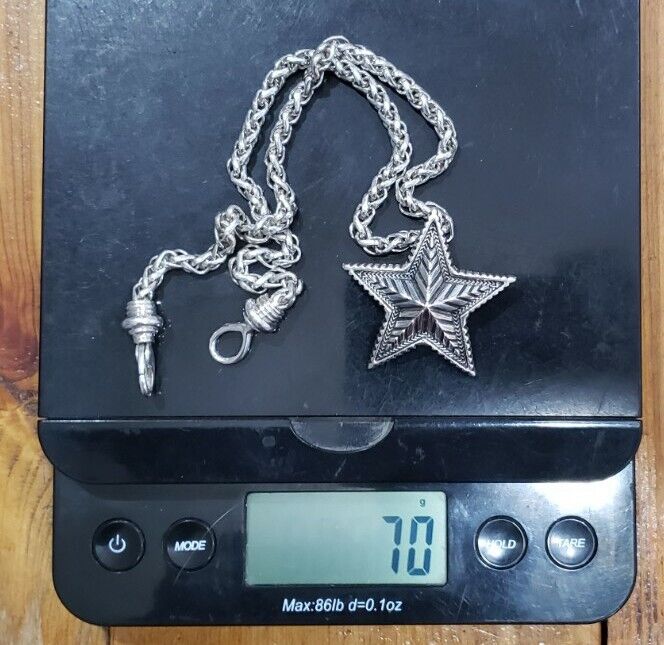 Cody Sanderson Sterling Silver 925 Star Pendant 18 Cody Sanderson Sterling Silver 925 Star Pendant 18