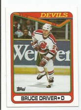 BRUCE DRIVER 1990-91 TOPPS CARD NEAR MINT CONDITION