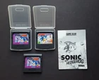 Sonic Sega Game Gear Lot 3 Chaos Hedgehog, 1991 W/Case & Manual Untested