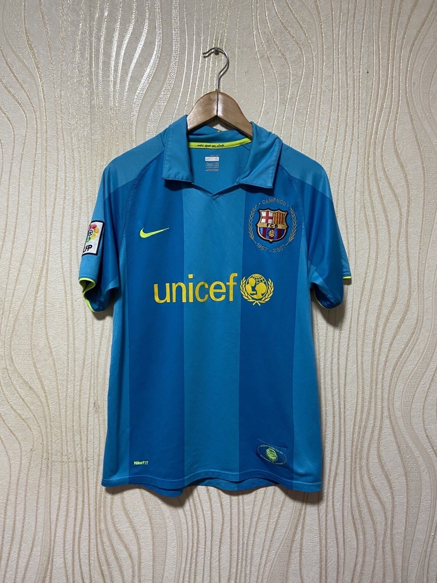BARCELONA 2007 2008 2009 AWAY FOOTBALL SHIRT SOCCER JERSEY BARCELONA 2007 2008 2009 AWAY FOOTBALL SHIRT SOCCER JERSEY
