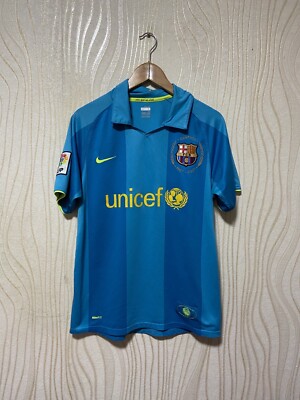 BARCELONA 2007 2008 2009 AWAY FOOTBALL SHIRT SOCCER JERSEY BARCELONA 2007 2008 2009 AWAY FOOTBALL SHIRT SOCCER JERSEY