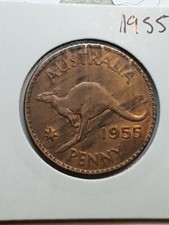 Australian 1955 PENNY UNC/UNC 
