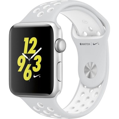 Apple Watch S2 Nike+ 38mm Silver Case Pure Platinum/White Nike Sport Band |  New | eBay