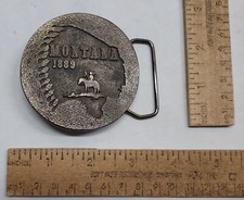 MONTANA 1889 -  JAMES LIND 1974 - belt BUCKLE - listing 7646