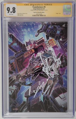 TRANSFORMERS #9 - CGC 9.8 - SS Signed & Sketch Giang - Soundwave Virgin