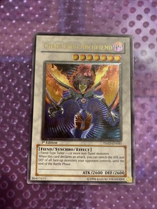 Chaos King Archfiend 1st Edition Ultimate Rare TSHD-EN041 Near Mint/VLP