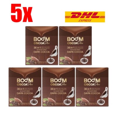 5x Boom Cocoa Instant Powder 36 in 1 Diet Weight Control Slim Sugar-free