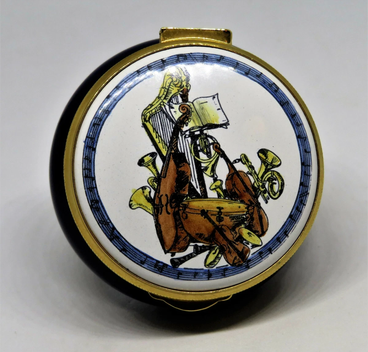 Staffordshire Enamel In Collectible Decorative Trinket Boxes for