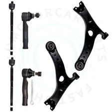 6x For 2001 2002 2003 Toyota RAV4 Front Lower Control Arms Outer Tie Rod Ends