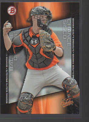 CHANCE SISCO  2014 BOWMAN DRAFT BOWMAN SCOUT'S BREAKOUTS CARD #BSB-CS