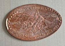 Elongated Penny - North Carolina Museum of Natural Sciences - Cardinal
