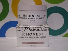 HONEST  ROCK THE BUMP BODY BUTTER  UNSCENTED  4 OZ
