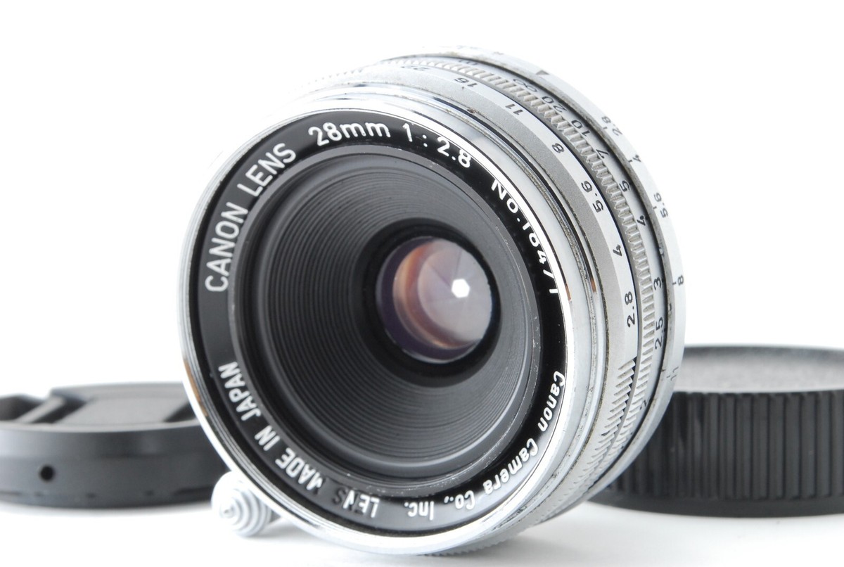 EXCELLENT+5 w/Case】Canon 28mm f2.8 Lens LTM L39 Leica screw EXCELLENT+5 w/Case】Canon 28mm f2.8 Lens LTM L39 Leica screw