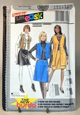 Pattern Misses Vests and Skirts Two Lengths Super Easy  Size 8-18 Burda 3607