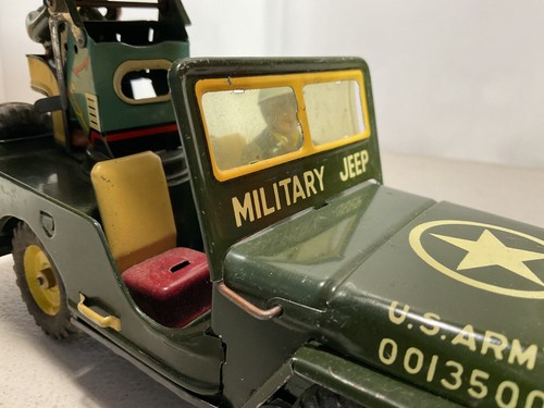 MSK Japan Tin Radar Jeep Vintage Toy - Picture 4 of 7