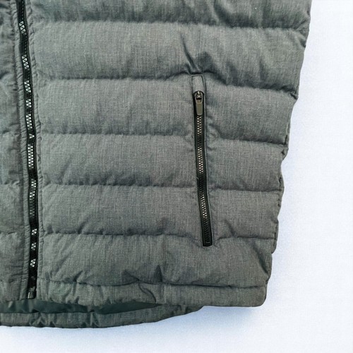 HURLEY Men's Large Goose Down Puffer Jacket Gray Hooded Zip Winter Coat Eco Fill - 第 9/16 張圖片