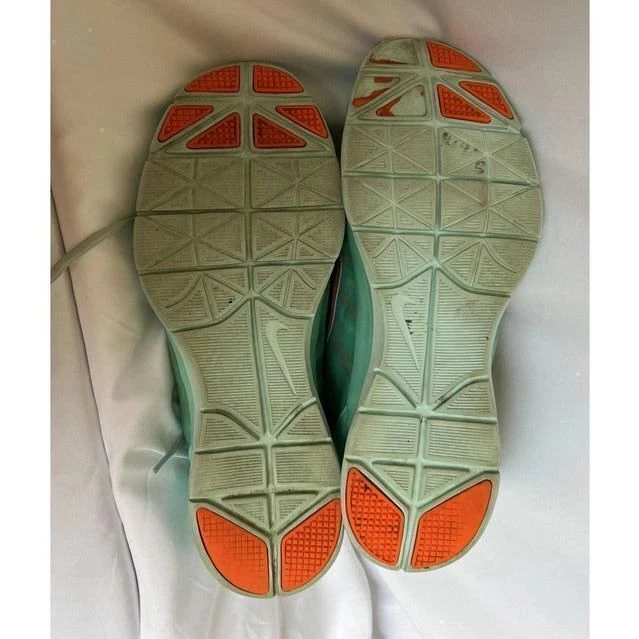 Nike Flex Trainer 4 Women's Running Athletic Teal/Orange Size 8.5 -302. #643083 - Image 2 of 4