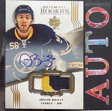JUSTIN BAILEY  /49 RC Auto 3 Color Patch  2016-17 Ultimate Collection Gold  #128