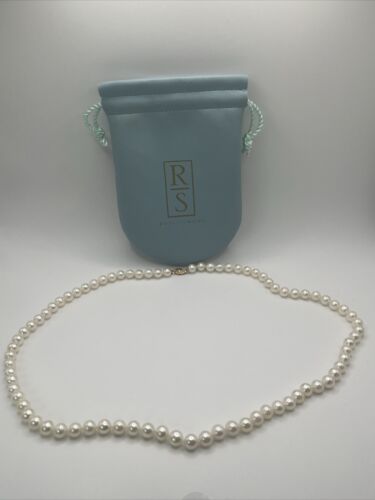 Vintage Ross-Simons 14K Gold Clasp Freshwater Pearl Necklace 18” - Picture 3 of 6