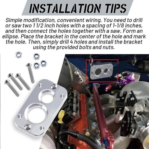 Firewall Pass Through Bulkhead Wiring Harness Silver For Holley Terminator X Max - Picture 9 of 13
