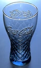 Coca Cola Advertising Glass Blue Height 14.5cm Bistro Bar Collection Mc Do