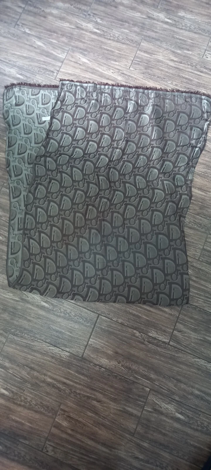 foulard en soie monogramme christian dior