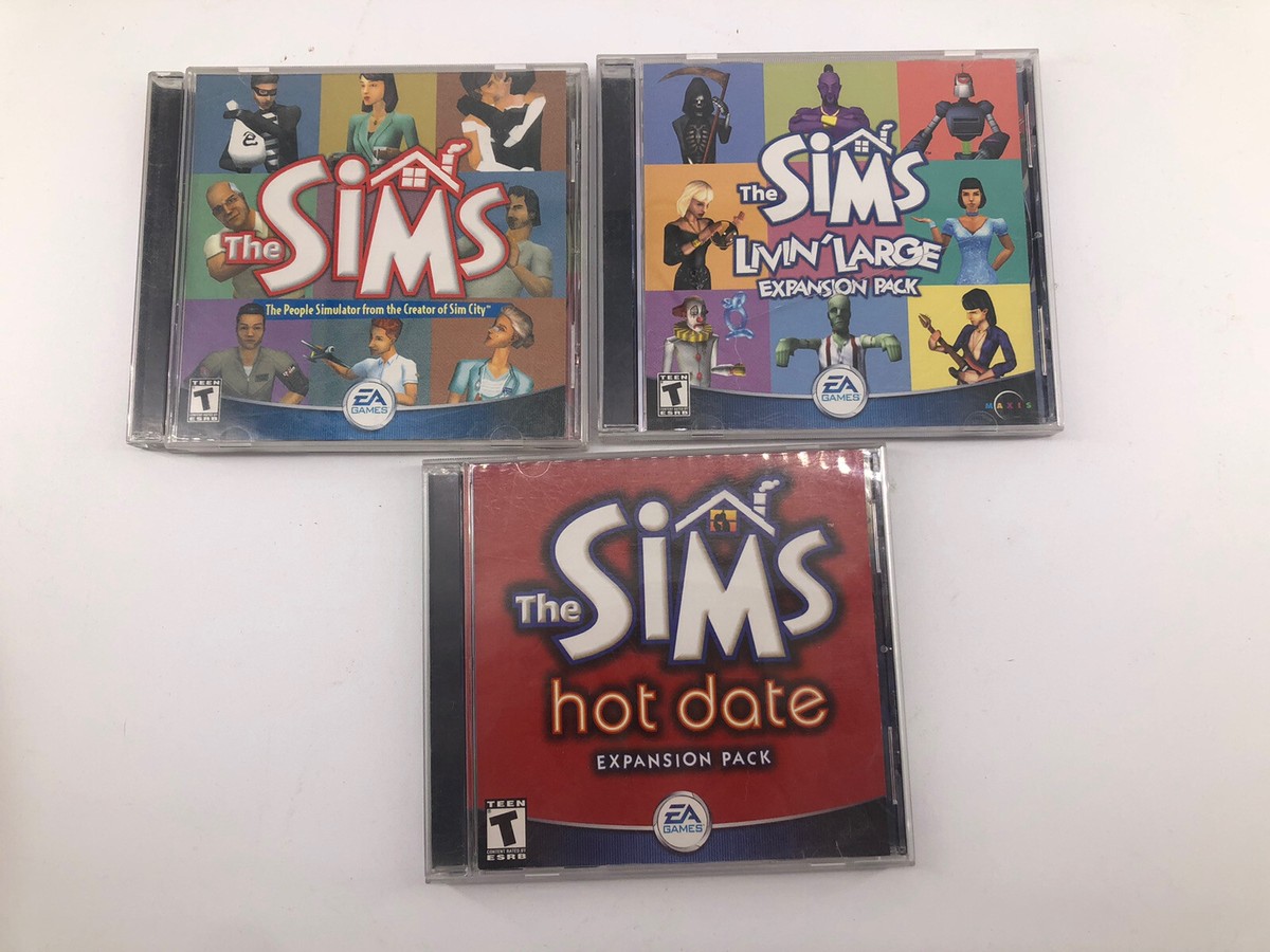 The Sims Original PC GAME Plus Expansion Pack Lot Of 3 Hot Date