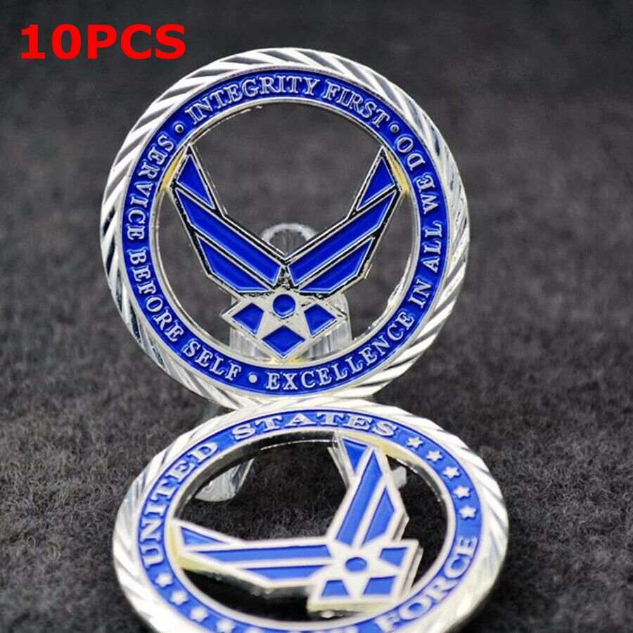 10pcs U.S. Air Force Core Values Challenge Coin