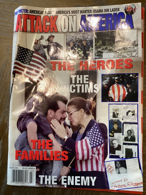 Attack On America Magazine 9/11 September 11, 2001 The Families The Enemy