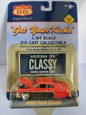 Original Toy Co. Route 66 Get Your Kicks 1950 Ford Coupe Arizona License Plate..