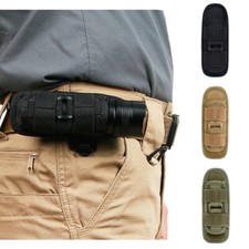 360 Rotatable Tactical Molle Flashlight Holder Holster Pouch Torch Carry Case