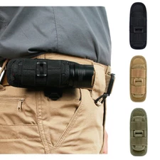 360° Rotatable Tactical Molle Flashlight Holder Holster Pouch Torch Carry Case