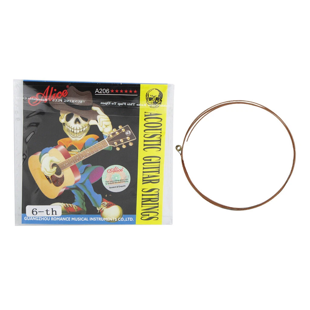 Alice 5PCS Acoustic Guitar Low E String Coated Copper Alloy Wound