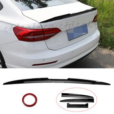 Gloss Black Rear Trunk Spoiler Roof Lip Tail Wing For Vw Jetta Golf Mk5 Mk6 Mk7