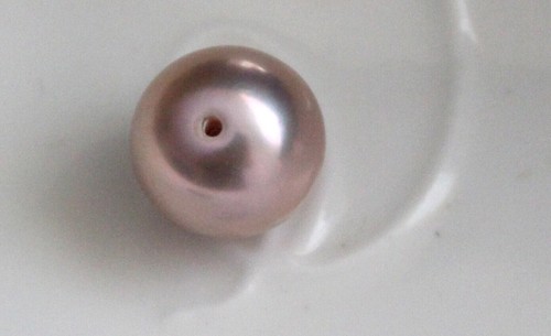 La mejor calidad lisa 11,6 mm japonés kasumi perla medio agujero perforado - Imagen 4 de 6