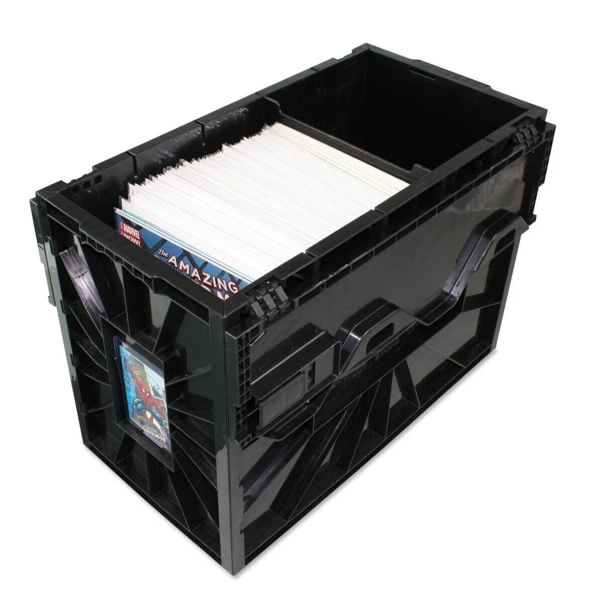 BCW Short Comic Book Bin Heavy Duty Stackable Plastic Box Holds 150 Bagged BCW Review
