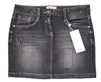 s.Oliver Mädchen Rock Jeansrock Gr. 152, 164, 176 Regular dunkelgrau 35,99   NEU