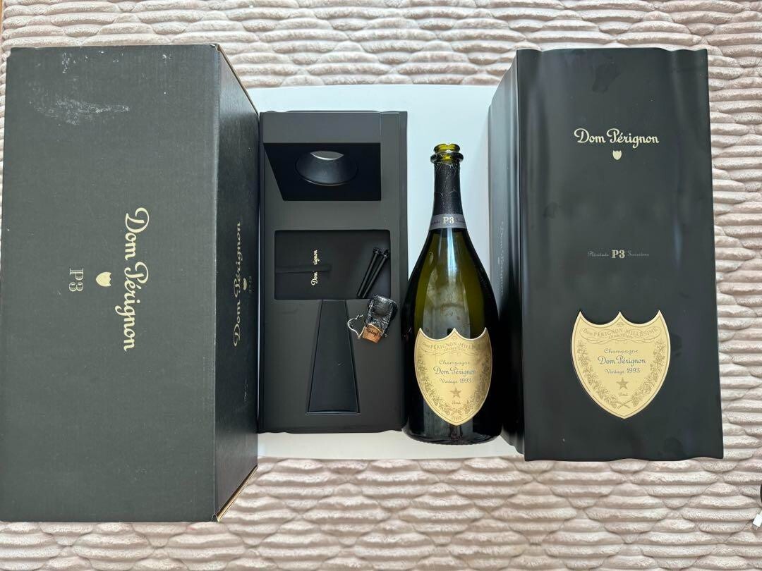 Dom Perignon P3 1990年 シャンパン　空瓶　BOXセット 1990]ドンペリニヨンP3 / Dom Perignon P3 専用BOX入り