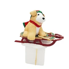 VTG Hallmark Nikki the Dog Stocking Hanger Christmas Puppy Ornament 1996 Lab