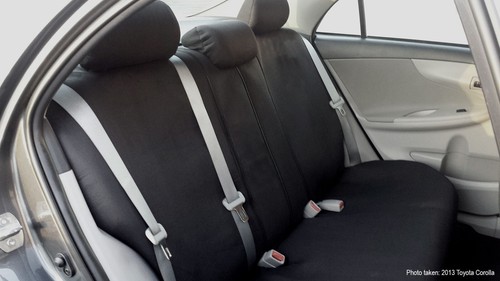 For Lexus Black Cloth Car Truck Seat Cover with Personalize Headrest Covers Set - Picture 5 of 12
