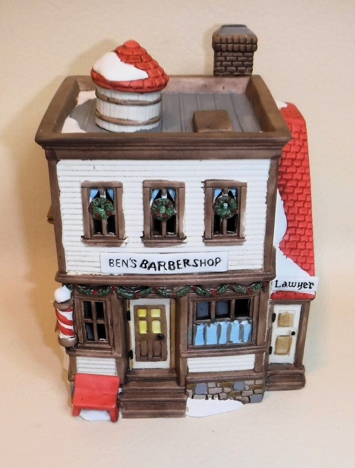 Dept 56 New England Village Cherry Lane Shops 3 Pc Set EUC in