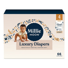 Millie Moon Luxury Diapers, Size 4, 66 Count